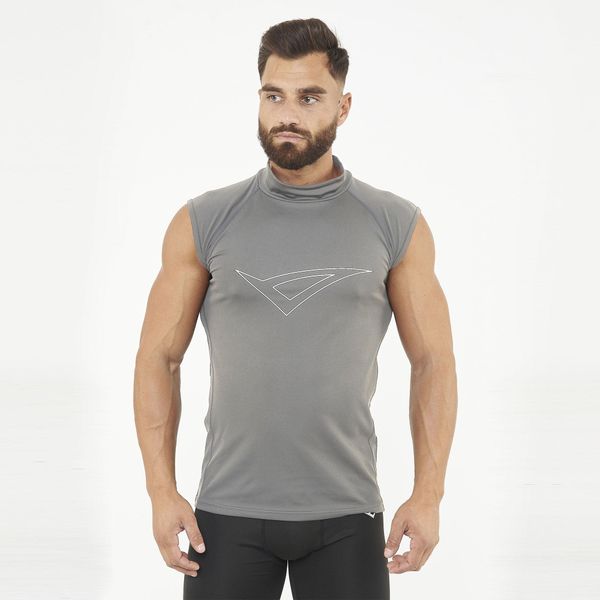Termoaktywna koszulka treningowa IRONBOY TANK. Szare bielizna termoaktywna Legea, xl, bez wzorów, z poliesteru, bez ramiączek, na fitness i siłownię. Za 64.00 zł.