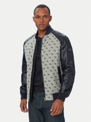 Guess Kurtka bomber M6YL13 W2804 Granatowy Regular Fit. Niebieskie kurtki Guess, m, z aplikacjami, z bawełny, bez kaptura. Za 864.99 zł.