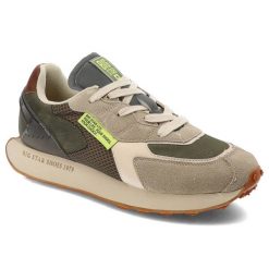 Zielone Sneakersy Big Star Modne Obuwie Męskie. Szare buty sportowe casual BIG STAR, bez wzorów, z gumy, bez zapięcia. Za 269.00 zł.