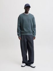 Jack & Jones Bluza w kolorze niebieskoszarym rozmiar: XL. Niebieskie bluzy Jack & Jones, xl, bez wzorów, bez kaptura. Za 144.95 zł.