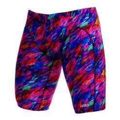 Spodenki do pływania Jammery Funky Trunks Big Bang. Czerwone krótkie spodenki sportowe Funky Trunks, m, bez wzorów, z materiału. Za 219.00 zł.