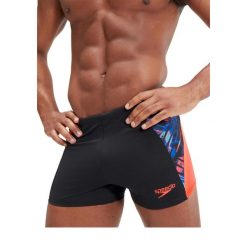 Bokserki kąpielowe męskie Speedo Eco END+ Splice Aquashort. Czarne kąpielówki Speedo, m, bez wzorów, sportowe. Za 119.99 zł.