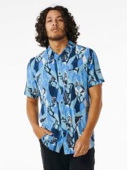 Rip Curl Koszula w kolorze niebieskim rozmiar: M. Niebieskie koszule Rip Curl, m, bez wzorów, z wiskozy, bez kołnierzyka, bez ramiączek. Za 92.86 zł.