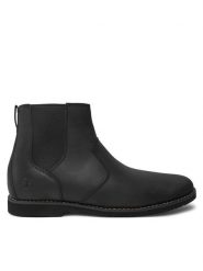 Timberland Sztyblety Woodhull TB0A413H0011 Czarny. Czarne botki sznurowane Timberland, bez wzorów, ze skóry, bez obcasa, bez zapięcia. Za 529.99 zł.