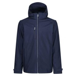 Kurtka Softshellowa Męska 4 W 1. Niebieskie kurtki Regatta, m, bez wzorów, z materiału, z kapturem. Za 832.99 zł.
