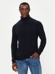 JOOP! Jeans Golf 15 JJK-03Orlino 30043430 Granatowy Modern Fit. Niebieskie golfy JOOP! Jeans, m, bez wzorów, z bawełny, bez kołnierzyka, bez ramiączek. Za 779.99 zł.