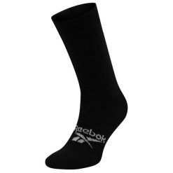Skarpety sportowe unisex Reebok ACT FO MID CREW SOCK. Czarne skarpetki sportowe Reebok, bez wzorów. W wyprzedaży za 25.00 zł.