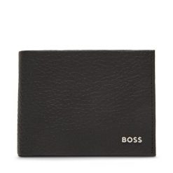 Duży Portfel Męski BOSS. Czarne portfele Boss, bez wzorów. Za 649.99 zł.