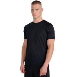 Koszulka męska 4F FNK M1499 głęboka czerń 4FWAW25TFTSM1499 20S. Czarne t-shirty sportowe 4F, bez wzorów, bez ramiączek, do biegania. Za 95.90 zł.