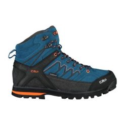 Buty trekkingowe męskie CMP Moon Mid WP. Niebieskie buty turystyczne CMP, bez wzorów, z materiału, bez zapięcia, outdoorowe. Za 529.99 zł.