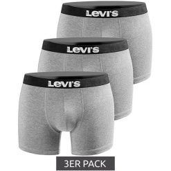 Bokserki majtki męskie Levi's Boxers 3-Pack. Szare bokserki Levi's®, m, bez wzorów, z gumy. Za 99.00 zł.