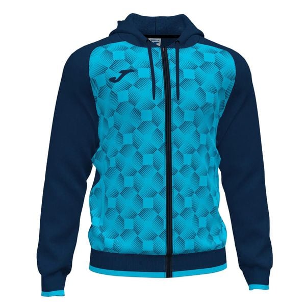 Bluza do piłki nożnej męska Joma Supernova III. Niebieskie bluzy z kapturem Joma, m, z aplikacjami, z poliesteru. Za 126.00 zł.