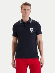Tommy Hilfiger Polo Badge MW0MW43061 Granatowy Regular Fit. Niebieskie koszulki polo Tommy Hilfiger, m, bez wzorów, z bawełny, bez kołnierzyka, bez ramiączek. Za 409.99 zł.