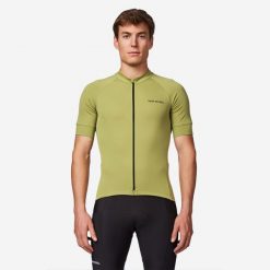 Koszulka rowerowa szosowa Van Rysel Discover krótki rękaw. Bluzki z długim rękawem VAN RYSEL, xl, bez wzorów, z materiału, bez kołnierzyka, bez ramiączek. Za 119.99 zł.