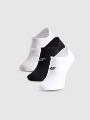 Skarpety casual stopki męskie (ZESTAW 3 szt.) 4F 4FWMM00USOCM477. Skarpety 4F, bez wzorów, z bawełny. Za 44.99 zł.