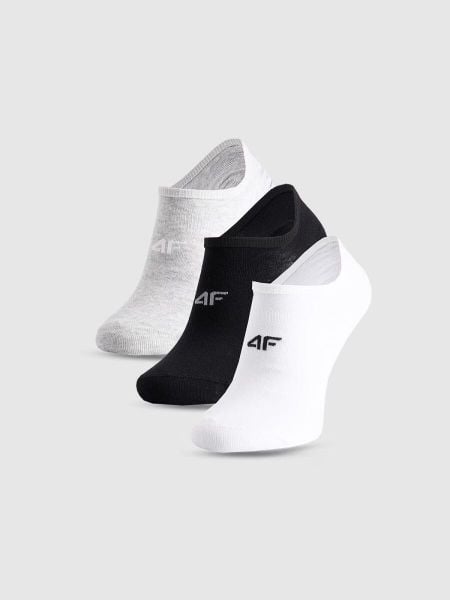 Skarpety casual stopki męskie (ZESTAW 3 szt.) 4F 4FWMM00USOCM477. Skarpety 4F, bez wzorów, z bawełny. Za 44.99 zł.
