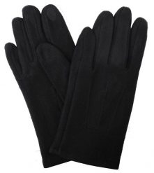 Delikatne i Wygodne Rękawiczki z Wełną - Męskie - Czarne. Czarne rękawiczki Em men's accessories, na jesień, bez wzorów, z poliesteru. Za 99.00 zł.