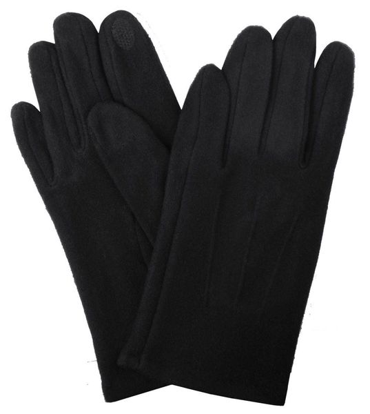 Delikatne i Wygodne Rękawiczki z Wełną - Męskie - Czarne. Czarne rękawiczki Em men's accessories, na jesień, bez wzorów, z poliesteru. Za 99.00 zł.