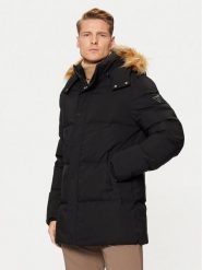 Guess Kurtka puchowa M4BL53 WG7X2 Czarny Regular Fit. Czarne kurtki Guess, m, z aplikacjami, z puchu, bez kaptura. Za 679.99 zł.