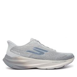 Buty do biegania Skechers. Szare buty do biegania Skechers, bez wzorów, bez zapięcia, do biegania. Za 649.99 zł.
