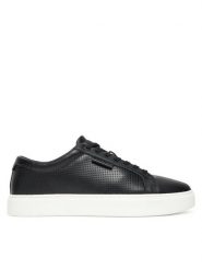 Calvin Klein Sneakersy Clean Cup Low Laceup Perf Lth HM0HM01870 Czarny. Czarne buty sportowe casual CALVIN KLEIN, bez wzorów, ze skóry, bez zapięcia. Za 399.99 zł.