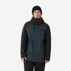 Kurtka narciarska i snowboardowa męska Quechua 500 Long. Czarne kurtki narciarskie i snowboardowe DREAMSCAPE, m, bez wzorów, z materiału, narciarskie. Za 299.99 zł.
