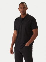 Guess Polo M6RP25 KCFE2 Czarny Regular Fit. Czarne koszulki polo Guess, m, z aplikacjami, z syntetyku, bez kołnierzyka, bez ramiączek. Za 349.99 zł.