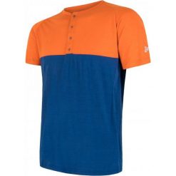 Sensor T-Shirt Męski Z Guzikami Merino Air Pt Pomarańczowo-Niebieski M. Bielizna termoaktywna marki Sensor. W wyprzedaży za 175.00 zł.