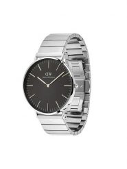 Daniel Wellington Zegarek DW00100774 Srebrny. Szare, analogowe zegarki Daniel Wellington, srebrne. Za 639.99 zł.