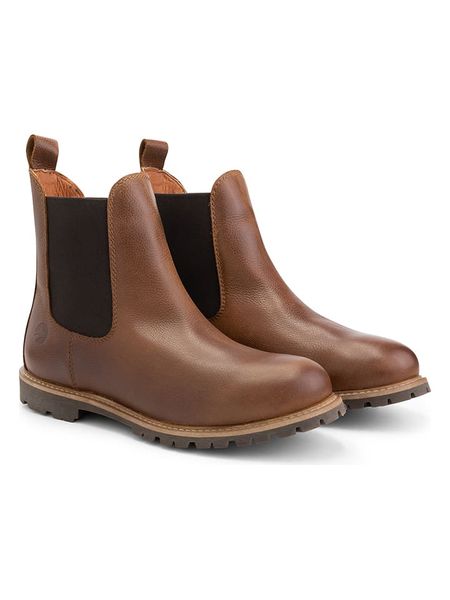 TRAVELIN' Sztyblety "Leikanger" w kolorze brązowym rozmiar: 44. Brązowe sztyblety Travelin', bez wzorów, bez obcasa, bez zapięcia. Za 284.82 zł.