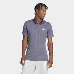 Koszulka do tenisa męska Adidas Tennis FreeLift Polo Shirt. Niebieskie koszulki polo Adidas, m, bez wzorów, bez kołnierzyka, bez ramiączek. Za 269.00 zł.