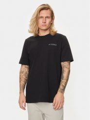 Adidas T-Shirt Graphic IS0282 Czarny Regular Fit. Czarne t-shirty sportowe Adidas, bez wzorów, z bawełny, bez ramiączek, trekkingowe. Za 199.99 zł.