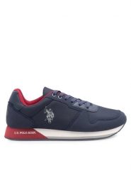 U.S. Polo Assn. Sneakersy NOBIL011M/CNH1 Niebieski. Niebieskie buty sportowe casual U.S. Polo Assn., bez wzorów, z materiału, bez zapięcia. Za 175.99 zł.