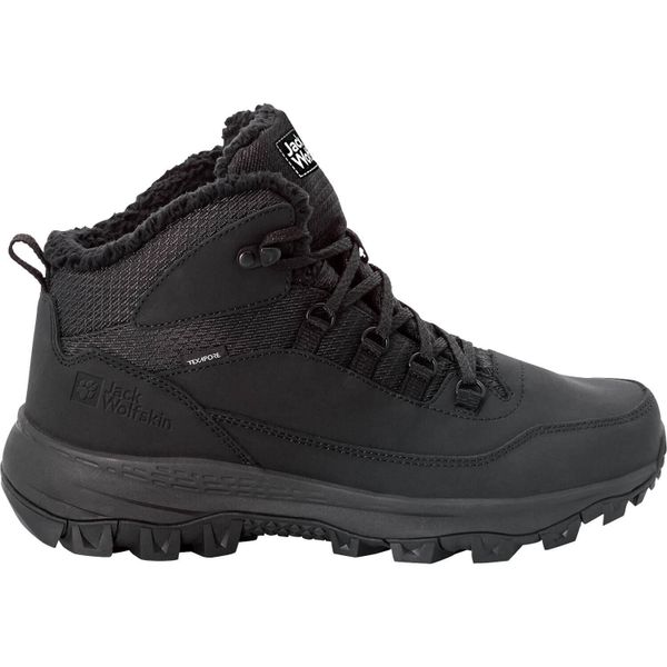 Buty trekkingowe męskie Jack Wolfskin Everquest Texapore Mid. Czarne buty trekkingowe Jack Wolfskin, bez wzorów, z materiału, za kostkę, bez zapięcia, trekkingowe. Za 668.00 zł.