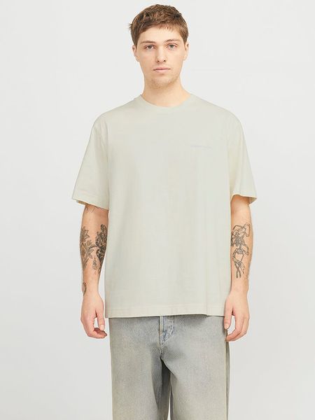 Jack & Jones Koszulka w kolorze kremowym rozmiar: M. Brązowe bezrękawniki Jack & Jones, m, bez wzorów, z bawełny, bez kołnierzyka, bez ramiączek. Za 37.12 zł.