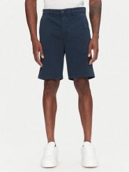 Pepe Jeans Szorty materiałowe PM801181 Granatowy Regular Fit. Niebieskie szorty Pepe Jeans, m, bez wzorów, z bawełny. Za 199.99 zł.