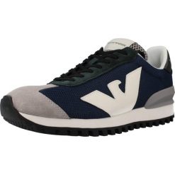 Buty EA7 X4X583 Niebieski. Niebieskie buty trekkingowe EA7, bez wzorów, ze skóry, bez zapięcia. Za 580.99 zł.