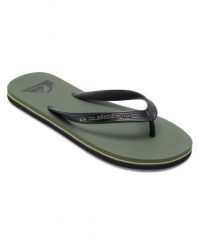 Klapki dla Mężczyzn MOLOKAI CORE Zielony. Zielone klapki Quiksilver, z gumy. Za 84.99 zł.