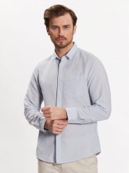 Calvin Klein Koszula K10K108664 Błękitny Regular Fit. Niebieskie koszule CALVIN KLEIN, m, bez wzorów, z bawełny, bez kołnierzyka, bez ramiączek. Za 269.99 zł.