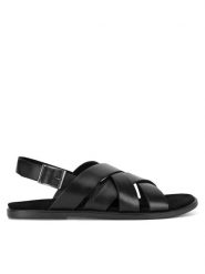 Gino Rossi Sandały MARCELLO-02 MB Czarny. Czarne sandały Gino Rossi, ze skóry, bez zapięcia. Za 119.99 zł.