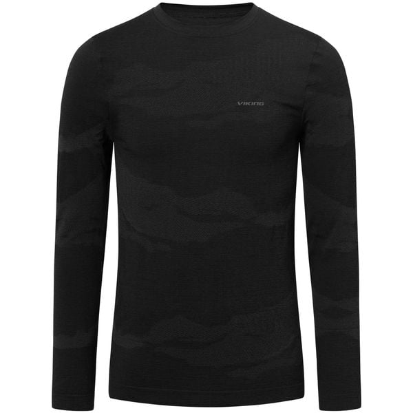 Bielizna męska VIKING Gasher Man Longsleeve. Czarna bielizna termoaktywna Viking, m, bez wzorów, bez ramiączek. Za 229.90 zł.