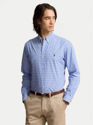 Polo Ralph Lauren Koszula 710928254004 Niebieski Slim Fit. Niebieskie koszule Polo Ralph Lauren, m, bez wzorów, z bawełny, bez kołnierzyka, bez ramiączek. Za 439.99 zł.