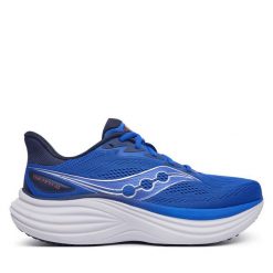 Buty do biegania Saucony. Niebieskie buty do biegania Saucony, bez wzorów, bez zapięcia, do biegania. Za 799.99 zł.