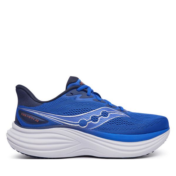 Buty do biegania Saucony. Niebieskie buty do biegania Saucony, bez wzorów, bez zapięcia, do biegania. Za 799.99 zł.
