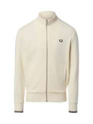 Fred Perry Bluza męska Mężczyźni Bawełna (100%) biały jednolity, S. Białe bluzy bez kaptura Fred Perry, m, bez wzorów, z bawełny, bez kaptura. Za 649.95 zł.