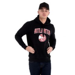 Bluza z kapturem Atlanta Hawks NBA. Czarne bluzy New Era, m, bez wzorów, z kapturem. Za 294.50 zł.