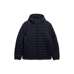 Bluza z kapturem Superdry Fuji Lite. Niebieskie bluzy Superdry, m, bez wzorów, z kapturem. Za 486.50 zł.