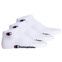 Skarpety Champion 3pk Quarter Socks. Białe skarpety Champion, bez wzorów. Za 34.90 zł.