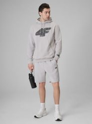 4F Spodenki dresowe męskie - szare XL. Szare krótkie spodenki sportowe 4F, m, bez wzorów, z dresówki. Za 149.99 zł.