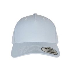 Czapka Flexfit YP Classics 5-Panel Premium. Niebieskie czapki z daszkiem FLEXFIT, bez wzorów. Za 129.50 zł.